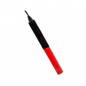 VELA 20 CM NEGRO-ROJO