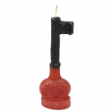 LLAVE MACIZA ROJO NEGRO