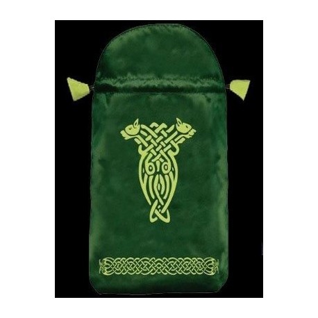 BOLSA TAROT VERDE SIMBOLO CELTA