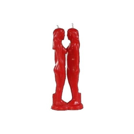 Vela Pareja Mujeres Roja 20 Cm.