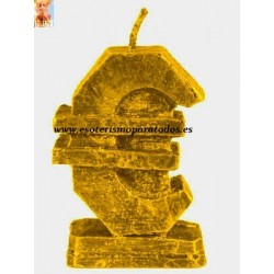 VELA FIGURA EURO AMARILLO €