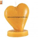 VELAS CORAZON MIEL