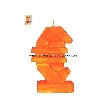 VELA FIGURA EURO NARANJA