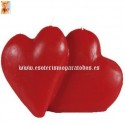 CORAZONES ROJO VELAS  FIGURA